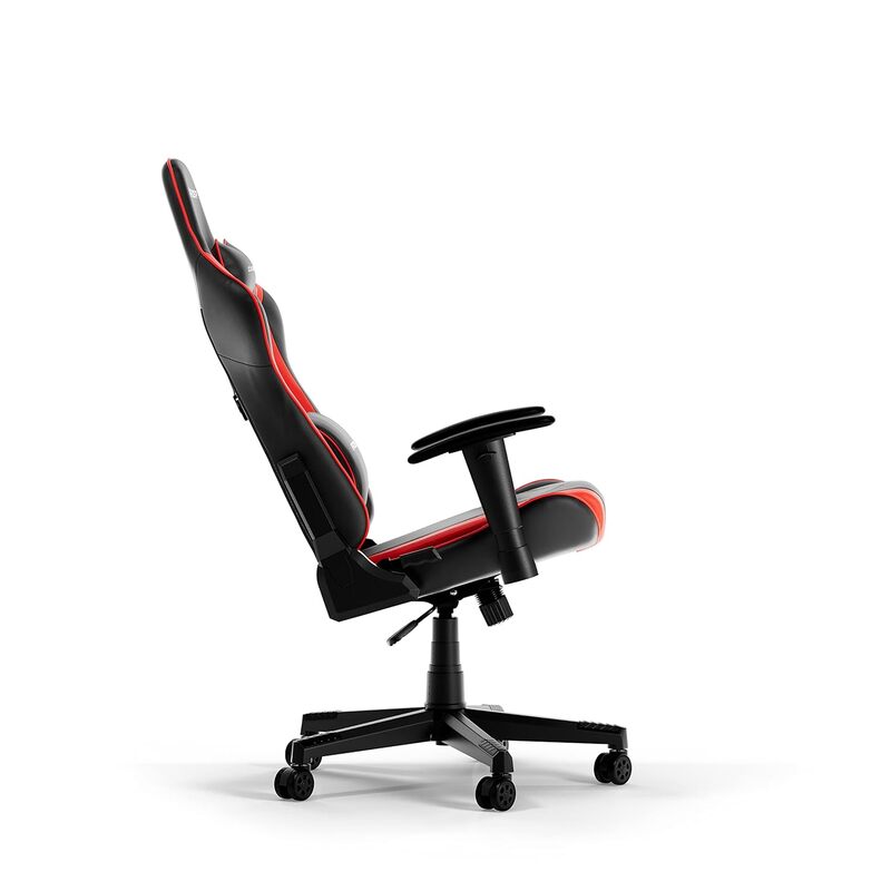 DXRacer Prince Series P132 Gaming Chair, 1D Armrests with Soft Surface, Black  Red